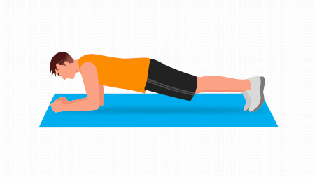Cardio-Plank Hip Dips